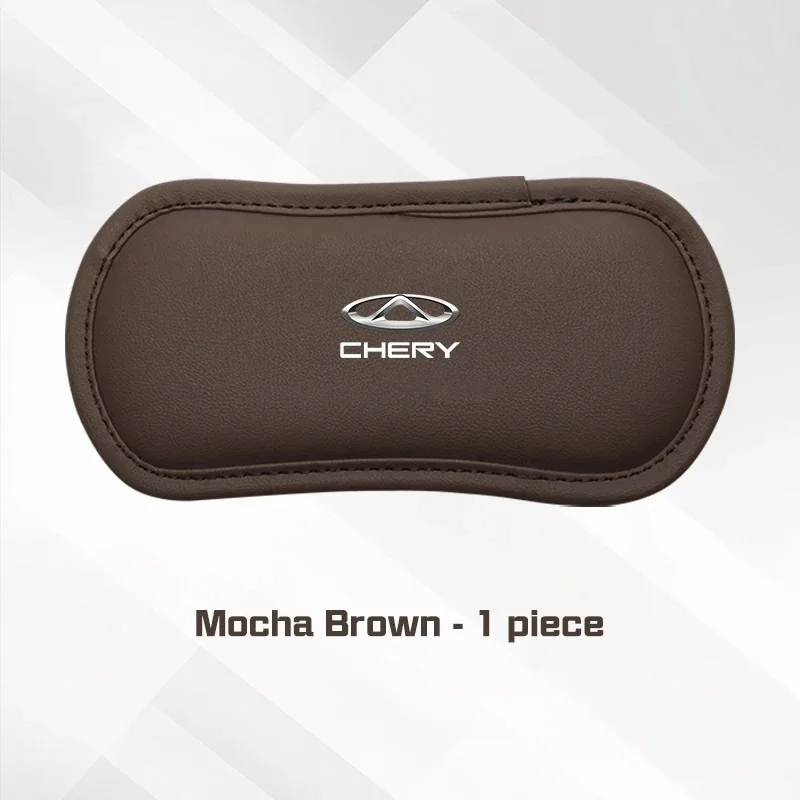 Microfiber Leather Elbow Knee Cushion Mat Chery Logo For Tiggo4 Tiggo9 Omoda C9 Jaecoo J7 J8 Jetour X70 X90 Vehicle Interior Par