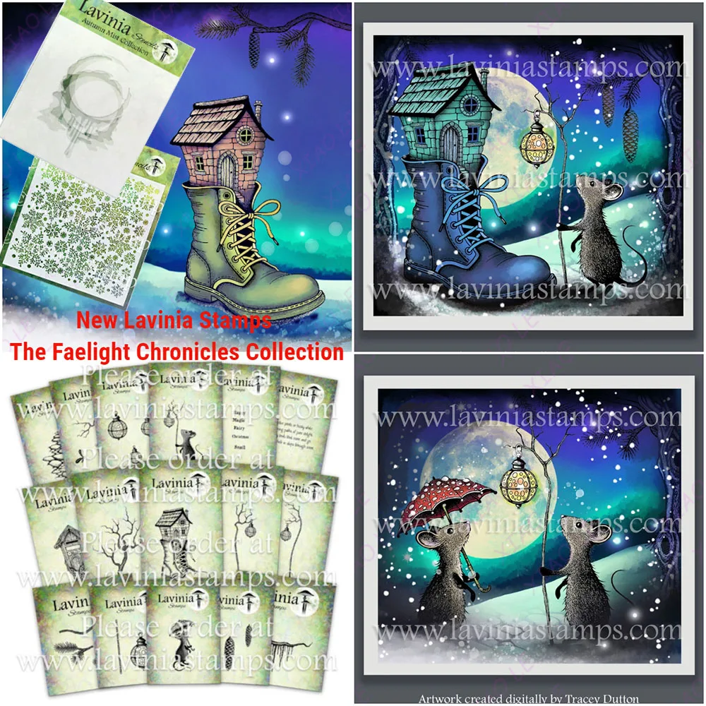 

2025 October The Faelight Chronicles CollectionNew Clear Stamps for DIY Scrapbook Paper Card Craft Template Christmas New Stamps
