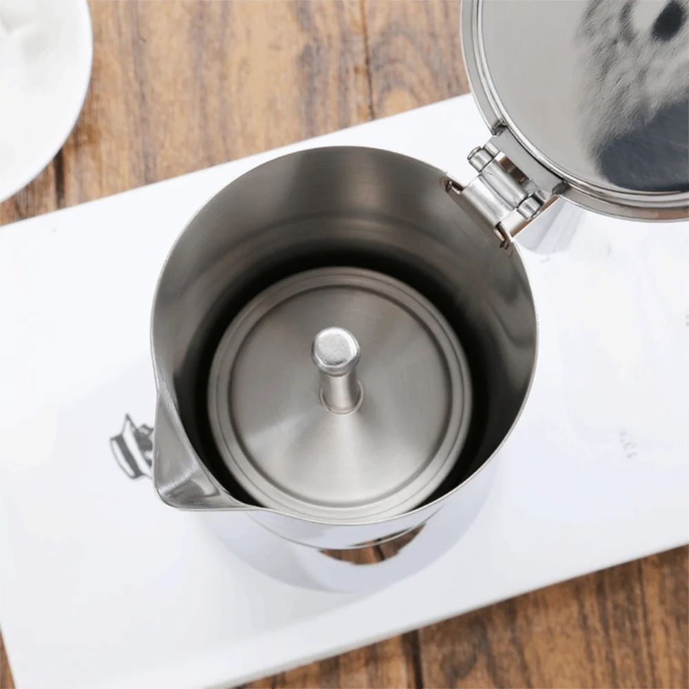Stainless Steel Italian Coffee Pot 200/300/600 ML Fast Heat-conductive Espresso Maker Pot Antioxidant Leak-proof Mocha Pot Stove