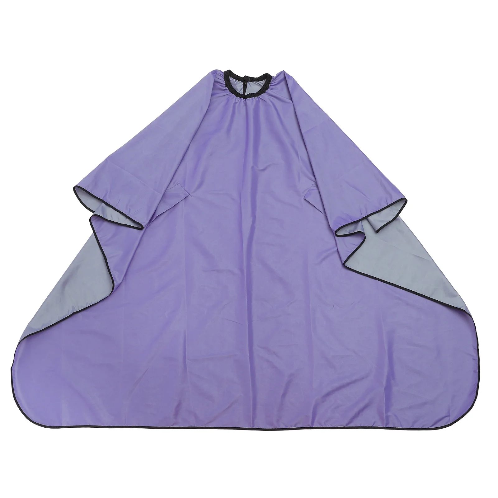 

Hairdressing Cape Waterproof Barber Gown Stretchable Salon Apron For Hair Cut Dye Wash Purple Lightweight Soft Adjustable Neck