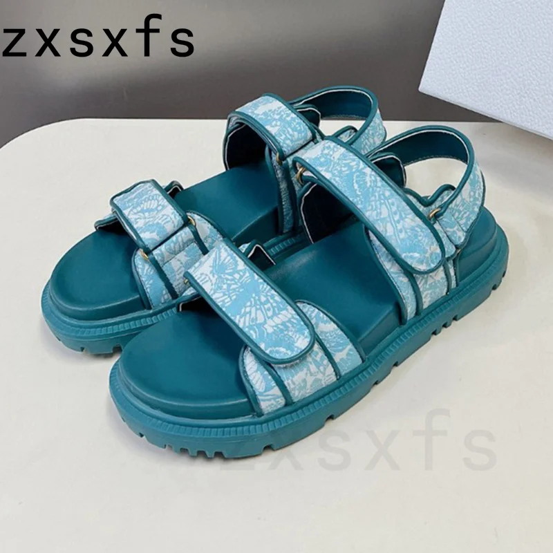 Summer Canves Sandals Women Casual Beach Shoes Flat Platform Designer Brand Shoes for Women Sandalias Mujer Verano