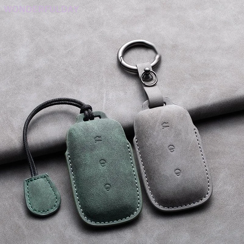New For Geely EX5 E5 Starray EM-i Galaxy L6 / L7 EX5 EM‑i Galaxy M9 Proton EMas 7 PHEV PU Leather Car Key Case Cover Shell
