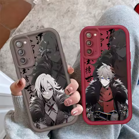 Arlecchino G-Genshin Impact Phone Case For Samsung Galaxy S25 S24 S23 S22 S21 S20 Ultra Plus FE 5G Eye Ladder Soft TPU Cover