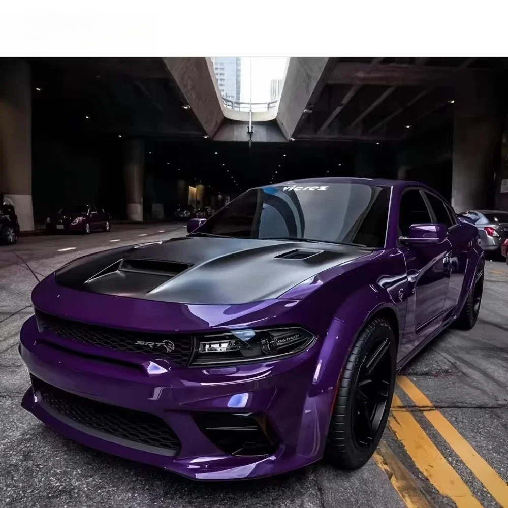 Aggressive SRT Look Full Body Kit Compatible with for Dodge Charger GT AWD | Front Rear Bumpers, Wide Fenders, Spoiler Included