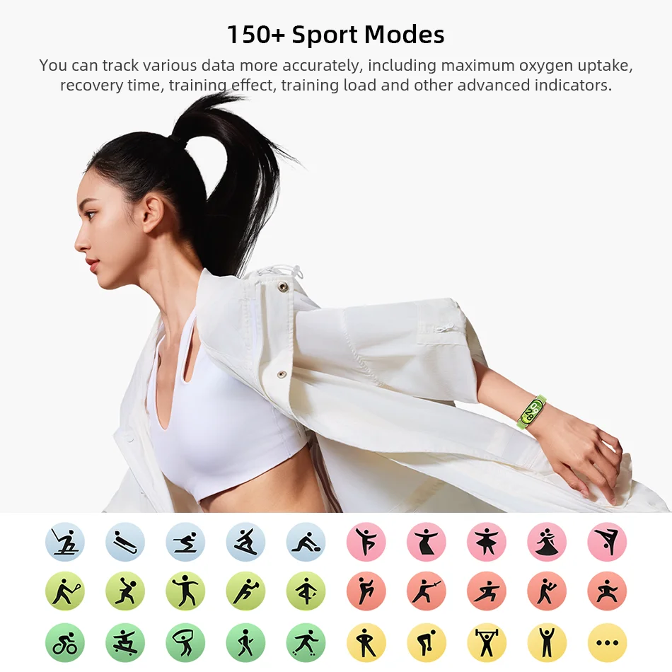 Xiaomi Mi Smart Band 10 الإصدار العالمي 1.72 بوصة AMOLED محرك خطي لمراقبة الصحة بطارية 21 يومًا سوار رياضي #5