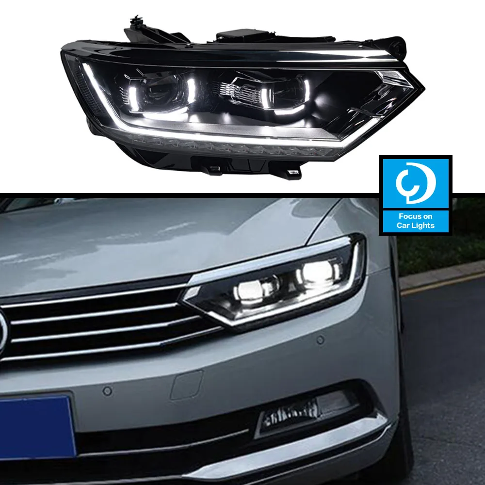 Luci per Auto per Passat B8 2016-2019 versione ue aggiornamento Magotan LED Auto faro assemblaggio LHD RHD evidenziare strumenti accessori