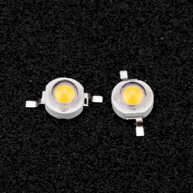 1W عالية الطاقة LED الخرز رقائق الصمام الثنائي الباعث للضوء مصلحة الارصاد الجوية لتركيبات الإضاءة DIY الأبيض الدافئ