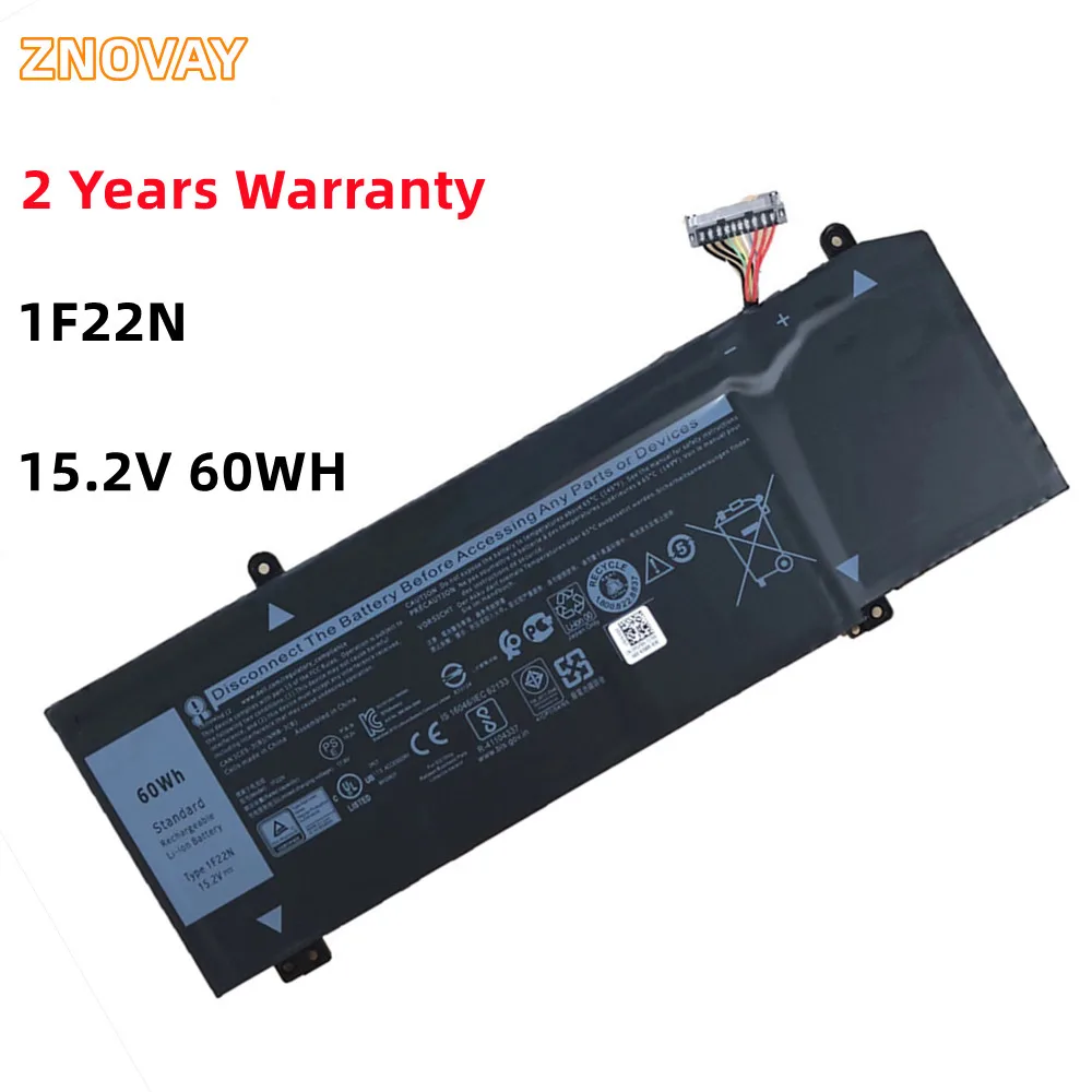 ZNOVAY New 1F22N 06YV0V 0JJPFK Battery For Dell Alienware M15 ALW15M,M17 ALW17M-D2758S,G5 15 5590,G7 7590 P82F,7790 P37E P79F