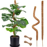 1pc Bendable Moss Pole for Plants Moss Poles for Climbing Plants | Coconut Palm Fiber Monstera Plant Support | Handmade Coco
