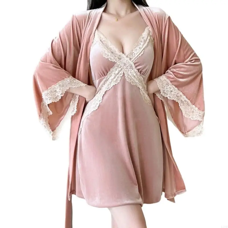 l38e-camicia-da-notte-con-vestaglia-lunga-abbinata-camicia-da-notte-in-pizzo-a-2-pezzi-con-vestaglie