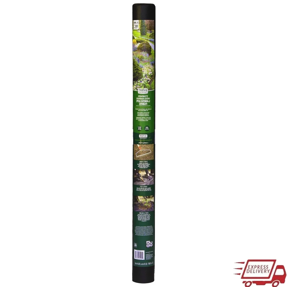

Weed Barrier Landscape Fabric UV Resistant Garden Weed Control Easy Install Flower Beds Pathways Vegetable Gardens 3ft x 100ft