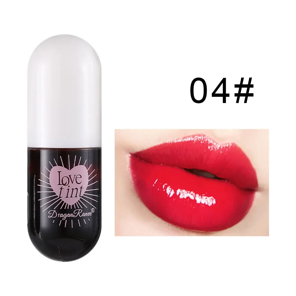 Mirror Jelly Lip Gloss Moisturizing Lip Balm Gloss ยาวนานเซ็กซี่สีแดงน้ํา Glossy Lip Glaze Tint แต่งหน้า Liquid ลิปสติก