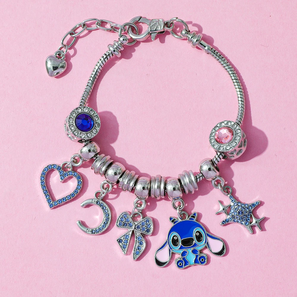 ディズニー リロ＆スティッチ DIY エナメルペンダント かわいいスティッチ カレンダー ブラインドボックス アクセサリー クリエイティブ ファッション おもちゃ 女の子へのギフト