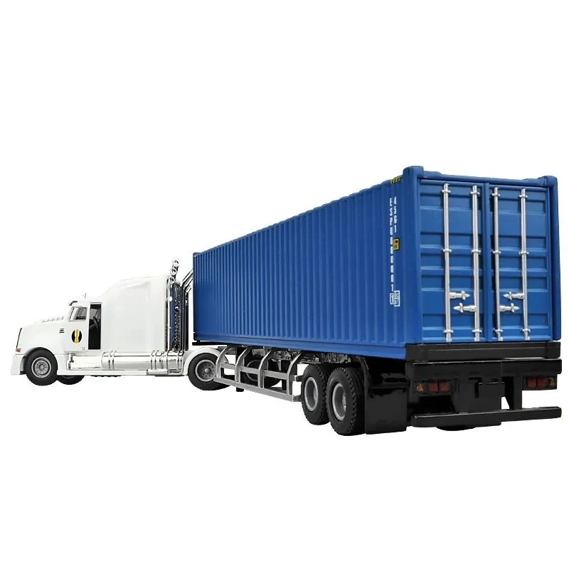 Modello di auto giocattolo per rimorchio per camion in lega semi-rimorchio per camion pesante da trasporto per camion container 1:50