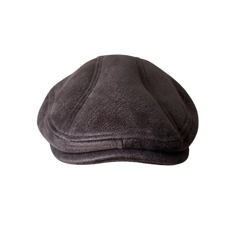 New Winter Big Size 62cm Suede Berets Men Women Warm Lining Flat Caps England Painter Newsboy Hat Fashion Driver Advancing Caps