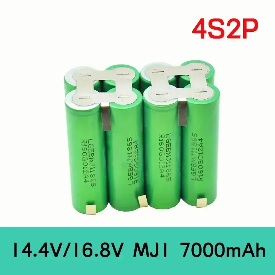 2024-2S1p 1s3p 3s2p 4s2p 5s2p 18650 Paket Baterai Daya 3500 MAh 18 V Obeng Baterai Lithium MJ1