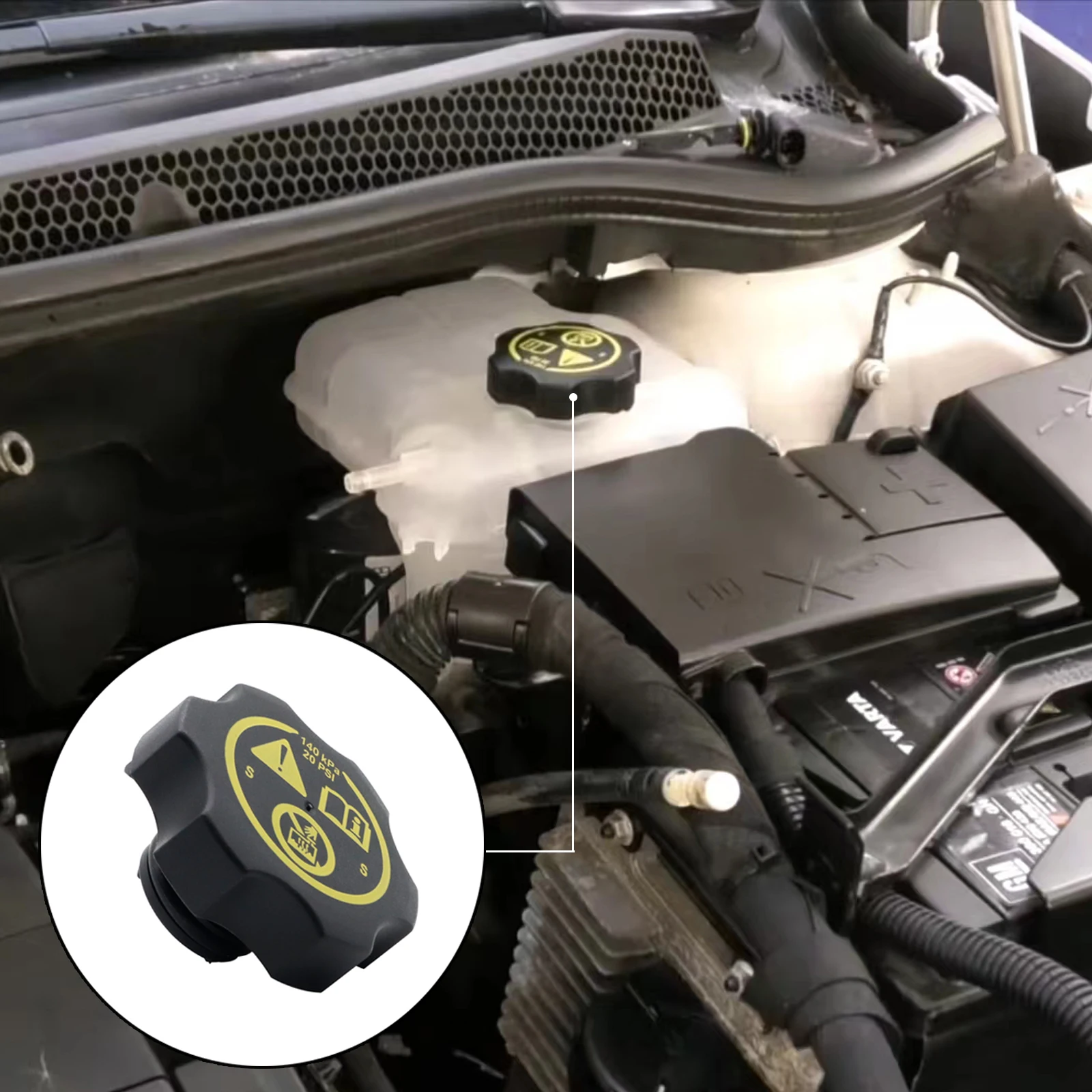 หัวหม้อน้ำหล่อเย็นปิดผนึกรถอุปกรณ์สำหรับ Buick Regal Chevrolet Cruze Vauxhall Opel ขยายฝาถังน้ำ