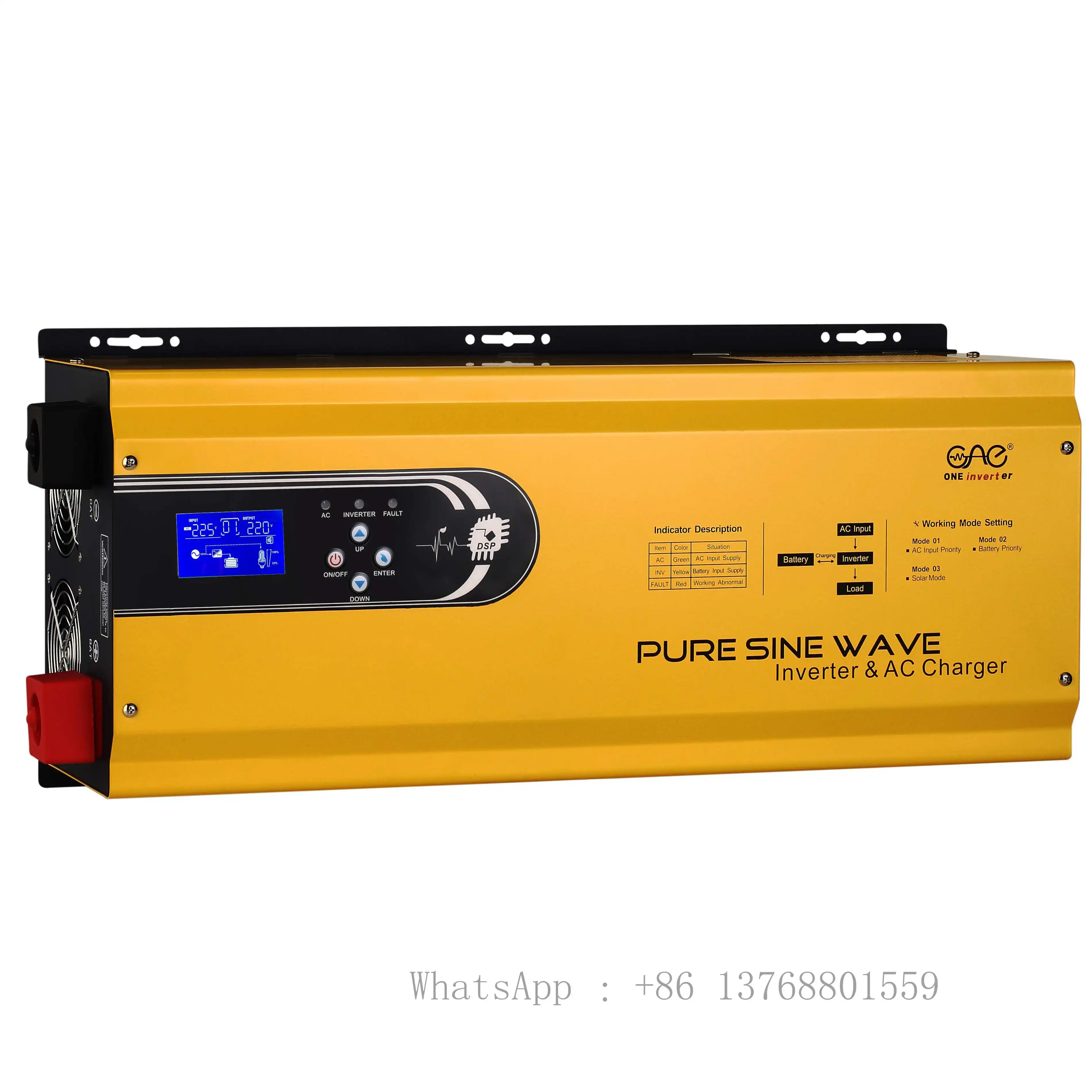 48V 6KW Solar Power Inverter Low Frequency Pure Sine Wave To 110v 120v 220v 230vAC With Batter Charger 35A