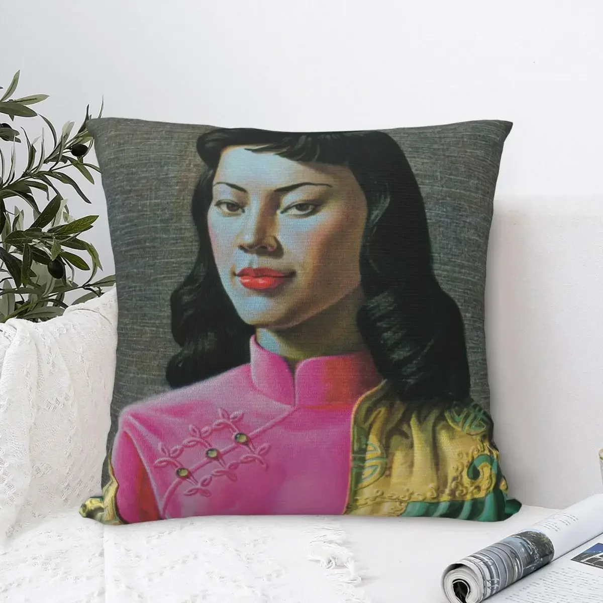 Pillow Cover Vladimir Tretchikoff Design Cushion Cover Vintage Oil Painting Morden Pillow Case For Home Decoration Pillowcases