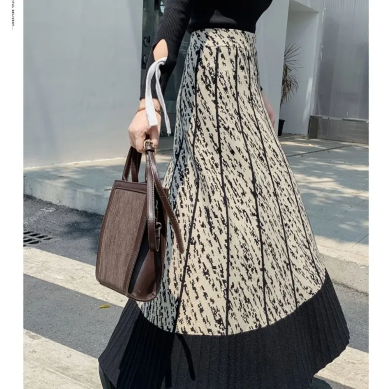 Women's Autumn Winter New Fashion Elegant High Waist Casual Versatile Western Half Skirt Comfortable Commuting Youth VintagSkirt