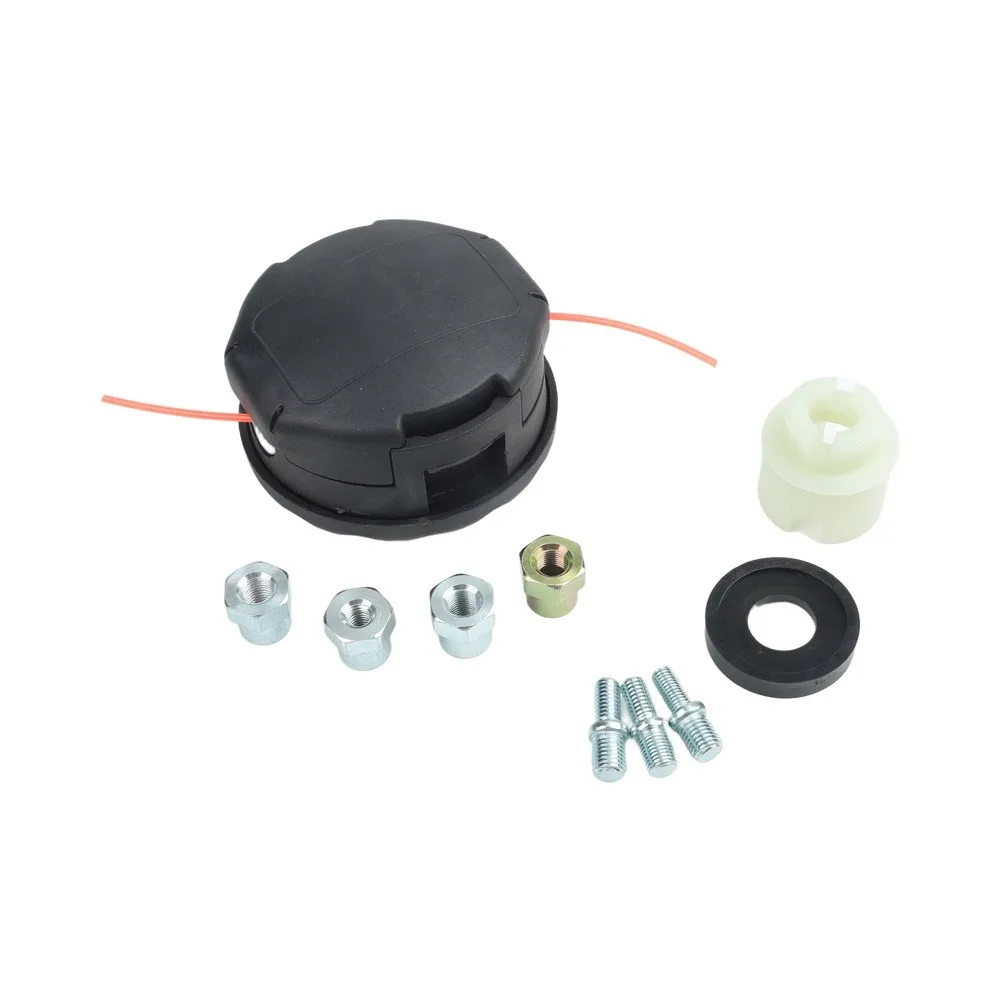 Bump Feed Kit Trimmer Head Lawn Trimming Bump Feed Compatible Plastic And Metal Parts DIY Replacement For SRM-230 Black