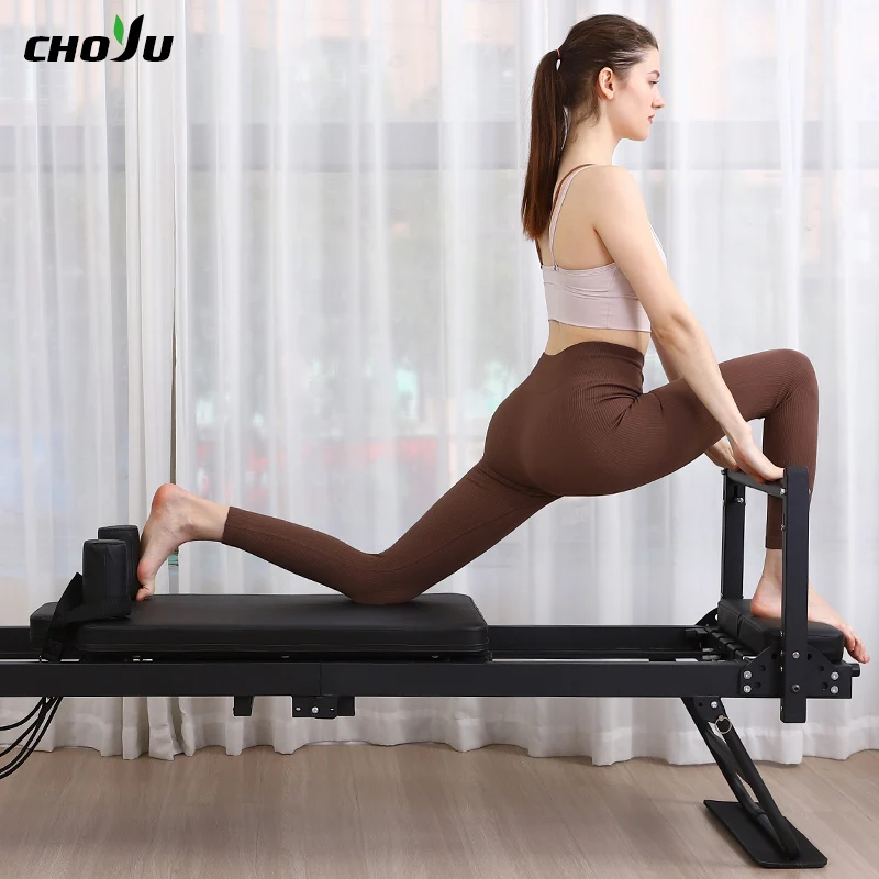 

Large Home-Use Foldable Pilates Fitness Bed Wheels Durable Eco-Friendly Health Easy Store Adjustable Portable Studio Iron Frame