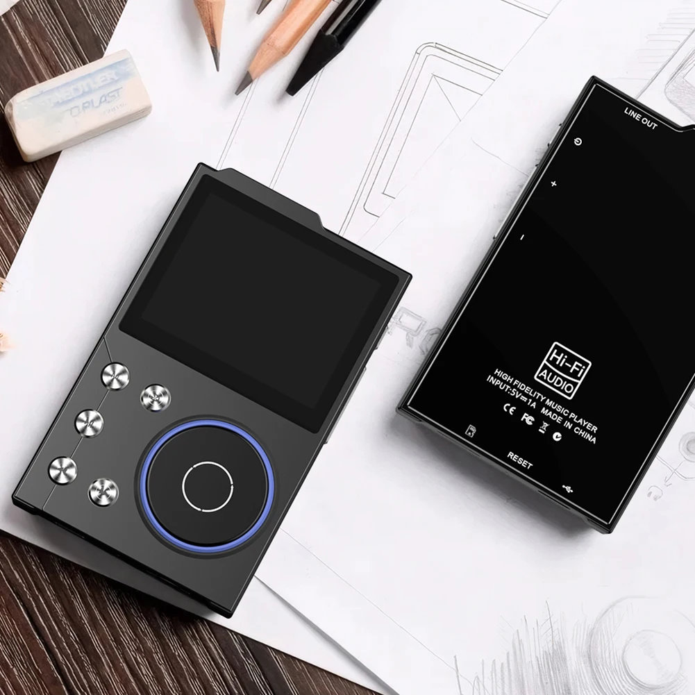 

Hi-Fi MP3-плеер без потерь DSD цифровой аудио музыкальный плеер Bluetooth-совместимый портативный аудиоплеер 5.3 поддержка до 256 ГБ