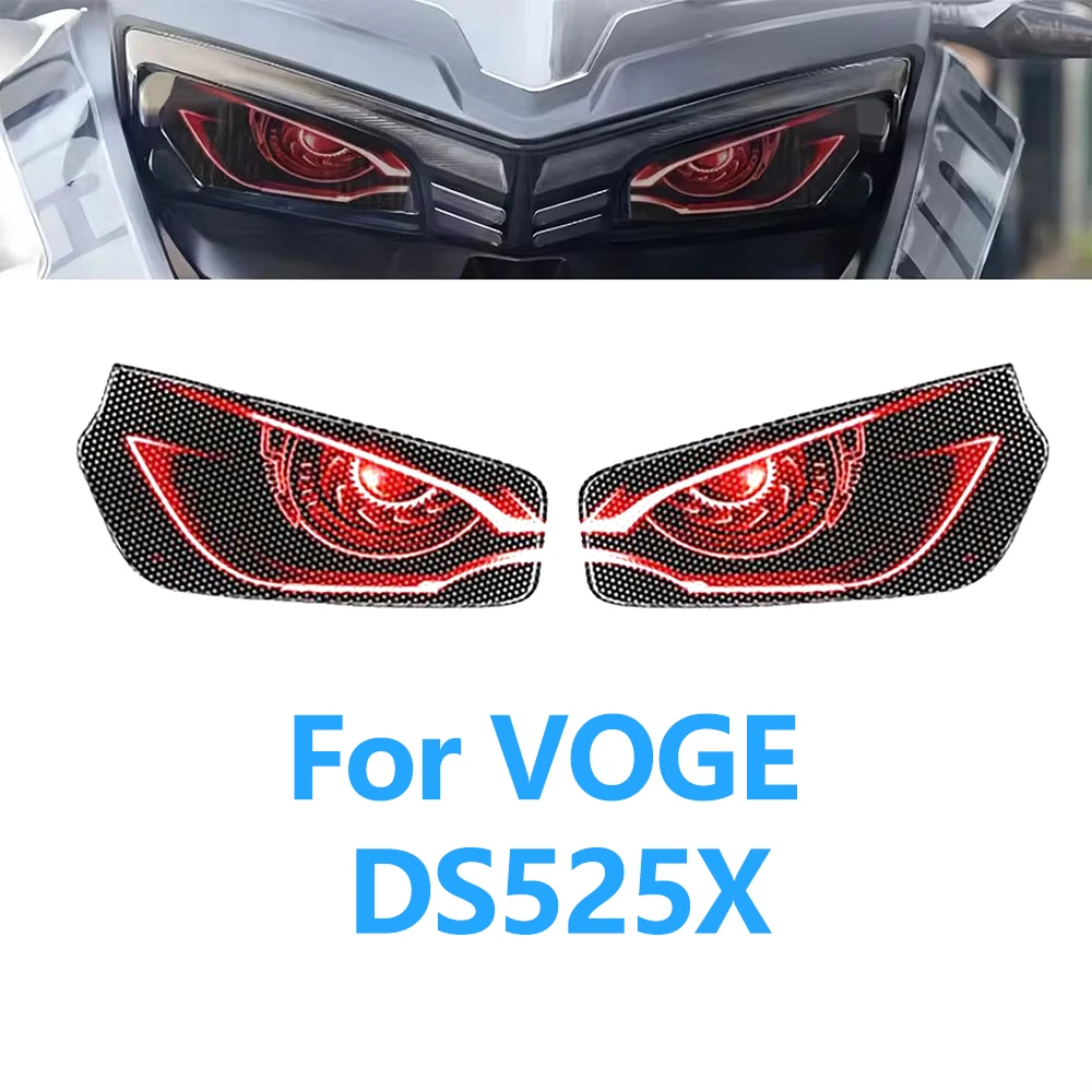 

For VOGE DS525X DS 525X 525 X Headlight Decals Stickers Waterproof Protective Film Motorcycle Headlight Cover Vinyl Art