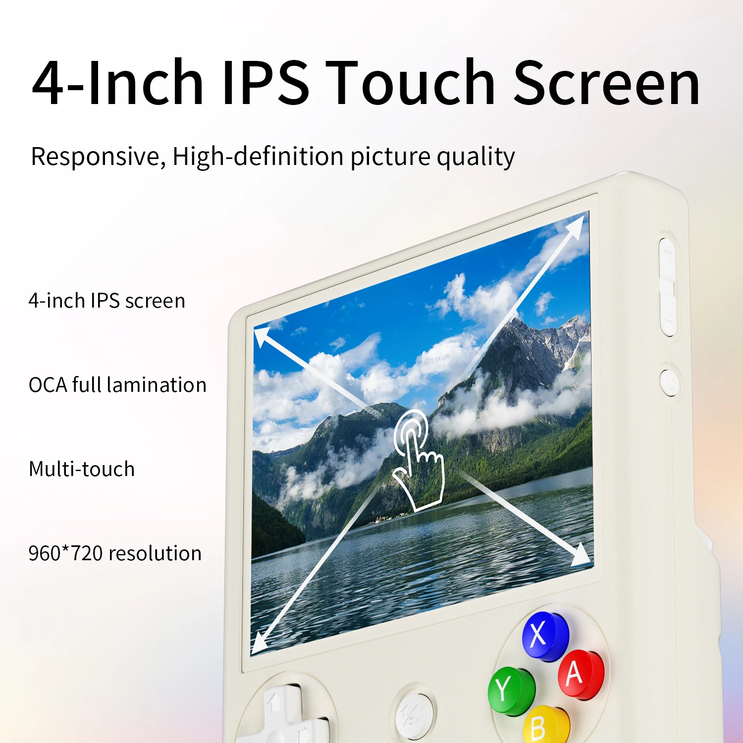 ANBERNIC RG406V Handheld Game Console 4’’ IPS Touch Screen Android 13 Unisoc T820 64-bit Game Player 5500mAh RGB lighting