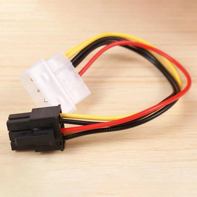 10 buah 4 Pin IDE Molex ke 6 Pin kabel daya kartu grafis GPU