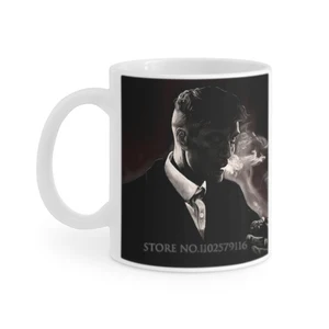 White mug Shelby Mug Coffee Cups Tea Canecas 330ml Peaky Blinders Peaky Shelby Blinders Birmingham Thomas Shelby Mugs Cups 4 Main Sales Glasses Thomas Shelby - №4