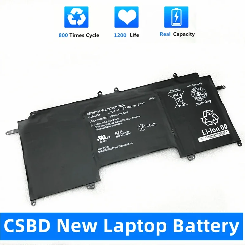 CSMHY New VGP-BPS41 BPS41 Laptop Battery For Sony Vaio Flip13 SVF13N SVF13N13CXB SVF13NA1UL SVF13N18SCB SVF13N25CG SVF13N17SCB