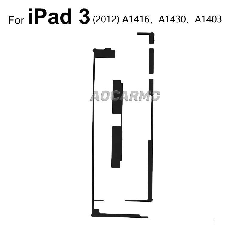 Aocarmo Front LCD Screen Adhesive Sticker Glue Tape Repair For Apple iPad 2 3 4 5 6 9 iPad4 iPad6 A1395 A1416 A1458 A1893 A2603