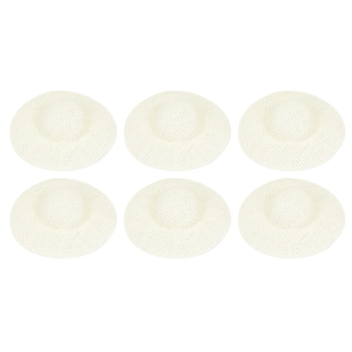 12 Stück 8 cm zierliche Mini-Kappen für DIY-Liebhaber, aus Papier und Stoff, leicht, lebendig, Bastelzubehör, geeignet für Puppen
