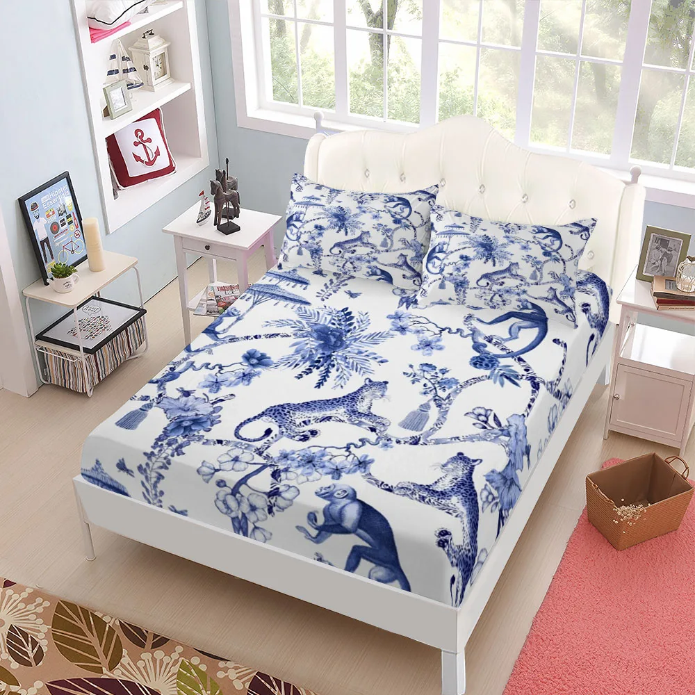 Pilgrimage Monkeys Single Full Queen Fitted Sheet