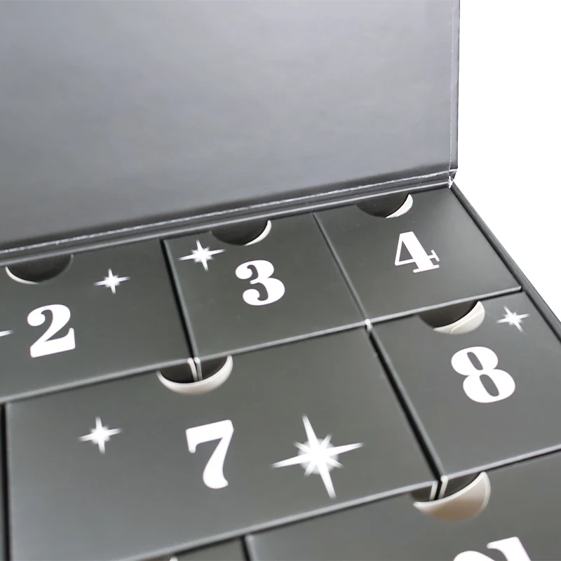 Customized queryHot Selling Merry Christmas Advent Calendar 12 Day Christmas Advent Calendar for Cosmetics Snacks Jewelry Perfum