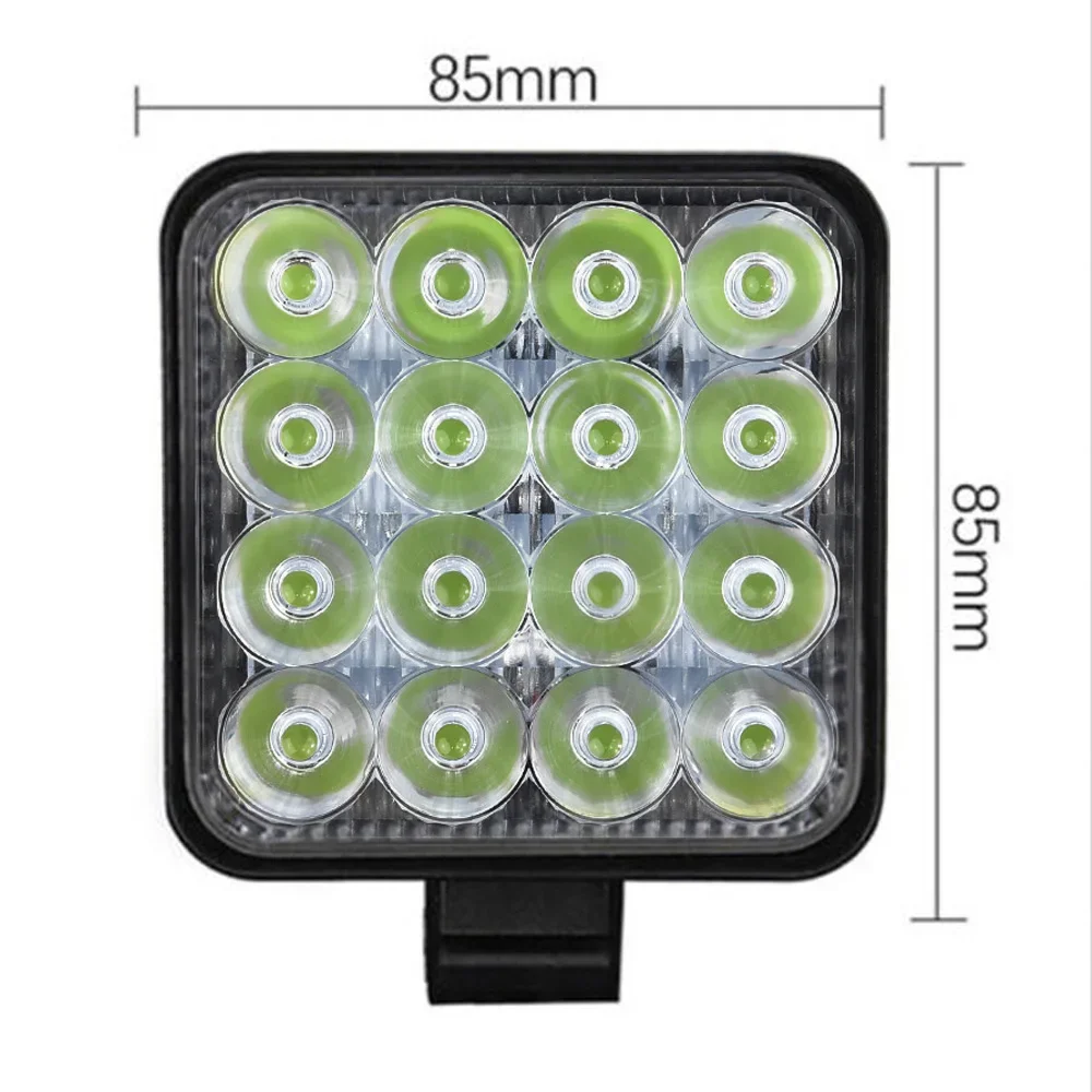 

Flood Light Bar Work Light Work Light Stainless Steel Aluminum Alloy Fog Lamp Shockproof Stainless Steel 16-LED Waterproof