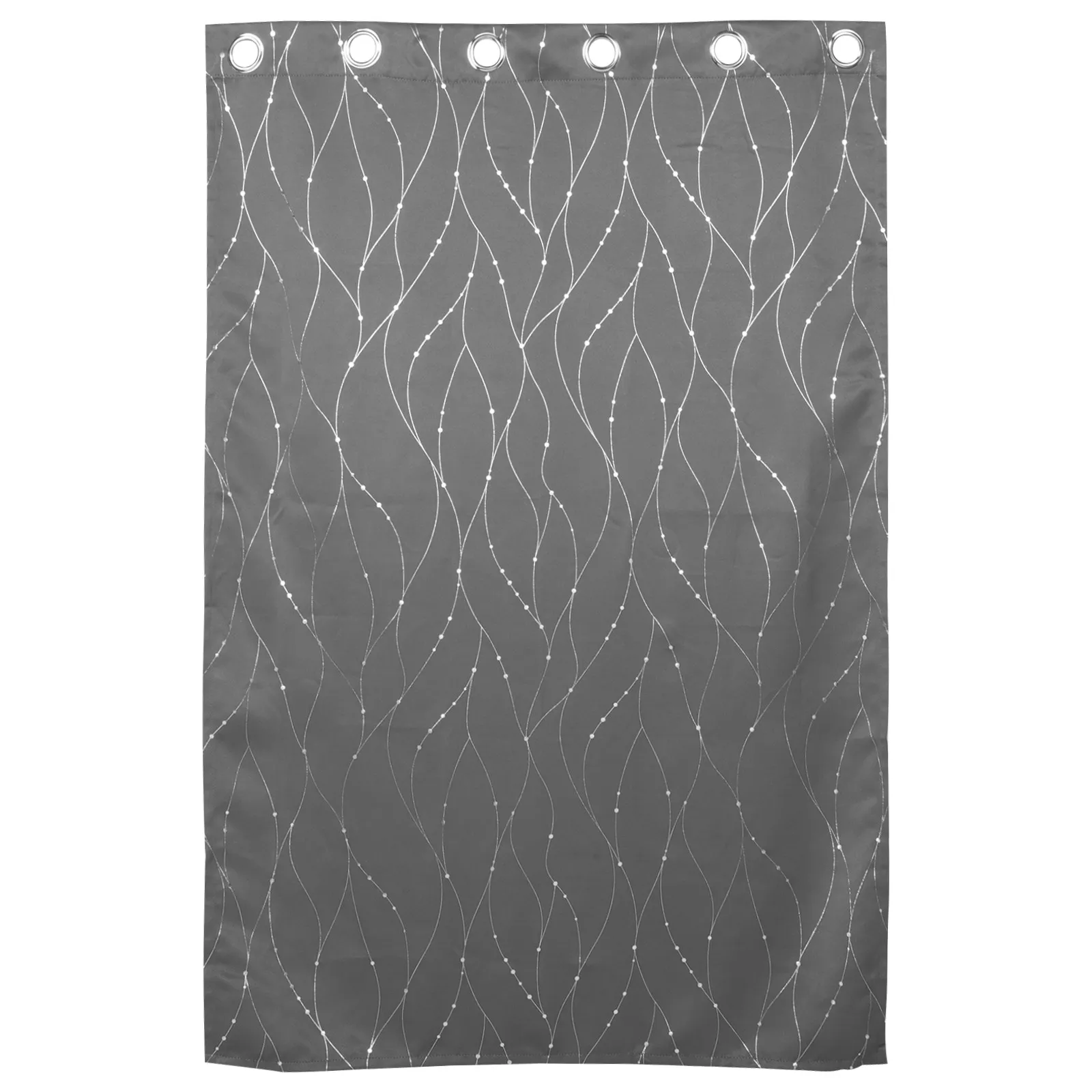 Blackout Curtain Short Length Grommet Thermal Insulated Window Drapes for Bedroom Living Room Home Office Grey Light Blocking