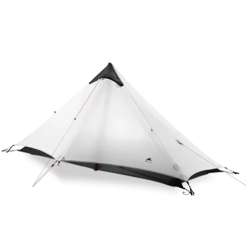 FLAME'S CREED Lanshan 1 pessoa Oudoor Ultraleve Tenda de acampamento Único Homem 3 Temporadas Profissional 15D Silnylon Rodless Tenda