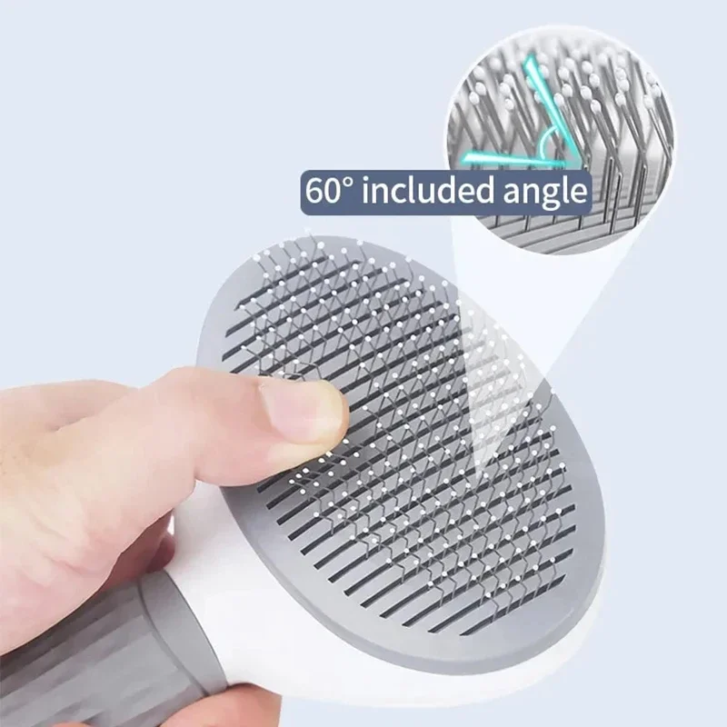 Pet Cat Hair Brush Dog Comb Grooming And Care Cat Brush Stainless Steel Comb For Long Hair Dog Cleaning Pets Cat Dog Accessories view 5