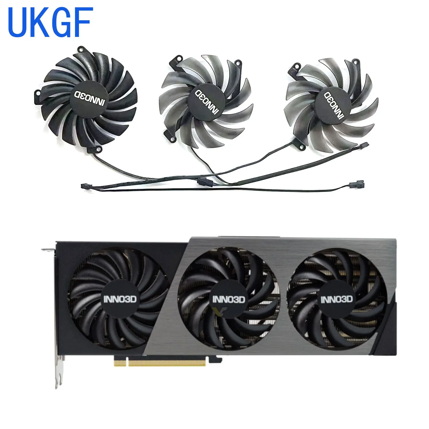 For INNO3D GeForce RTX 4070 Ti 4070 X3 OC Video Card Fan 85MM CF-12910S CF-12915S RTX4070Ti RTX4070 Graphics Card Cooling Fan