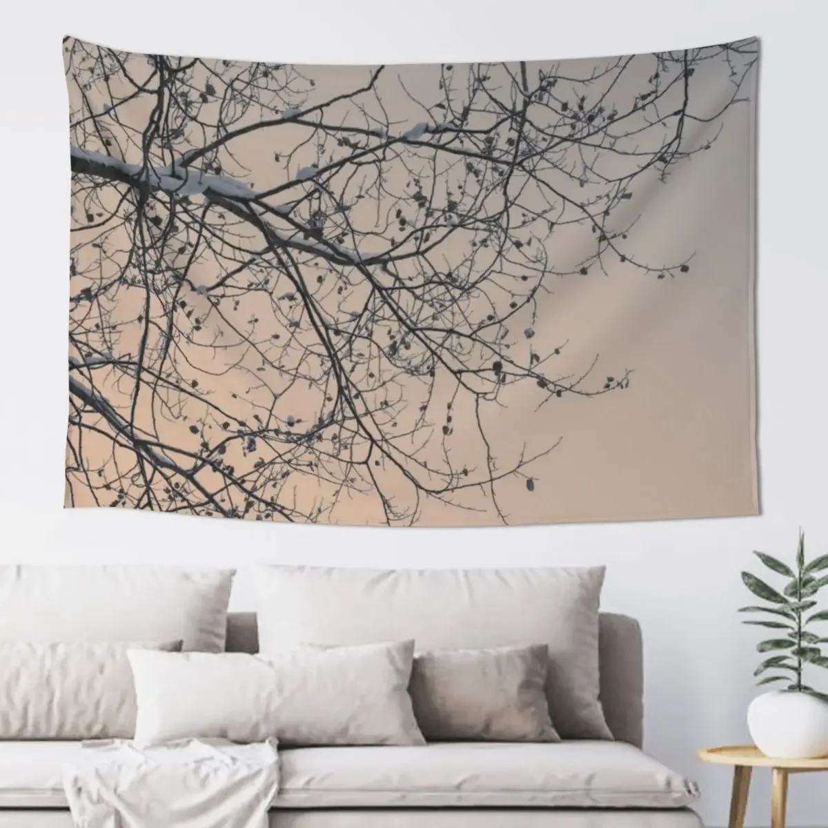 

Snowy branches Tapestry Cute Room Decor Home Decor Accessories Wall Decoration Decoration Room Tapestry