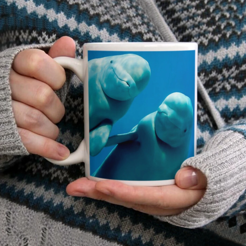 

Beluga WhalesCoffee Mug Tea Cup 11oz Coffee Cup Funny Birthday Ceramic Mug Personalized Cup