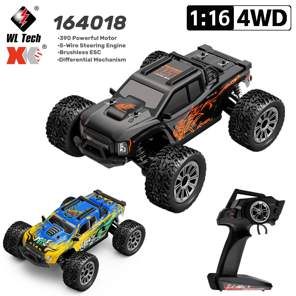 

WLtoys 164018 Радиоуправляемая машина 1/16, 35 км/ч, высокоскоростной 2,4G, электрический автомобиль с дистанционным управлением, 4WD, внедорожные альпинистские гусеничные игрушки для детей
