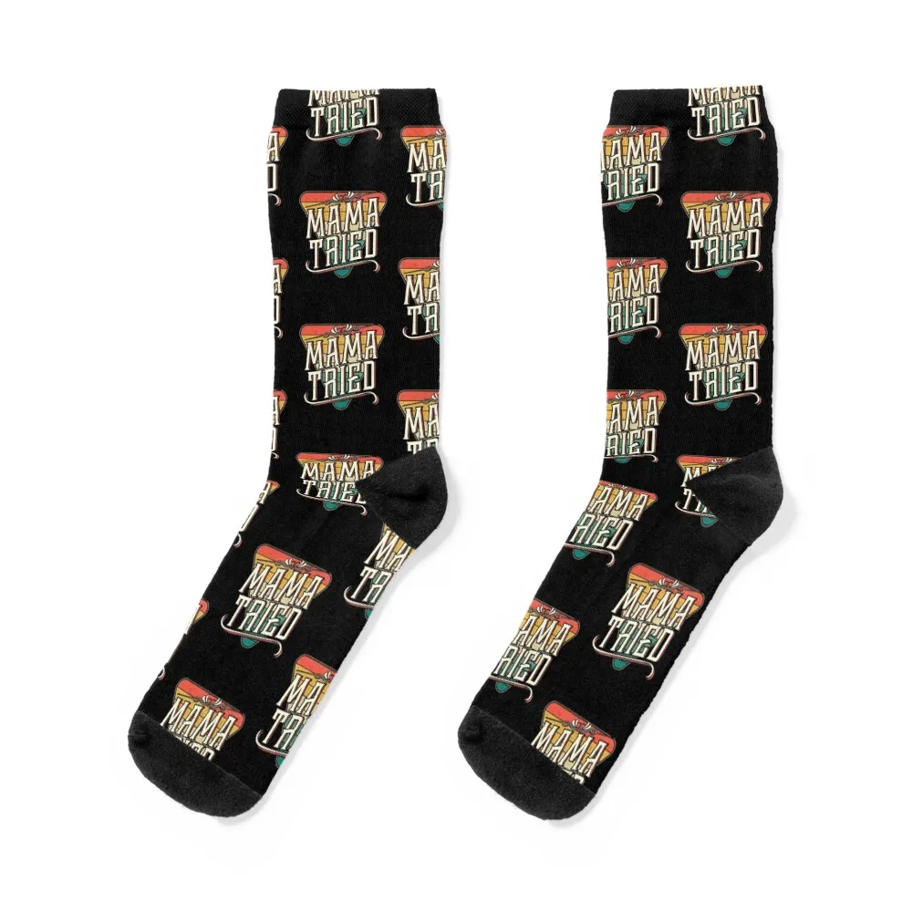 

Mama Tried Vintage Country Music Outlaw Socks sport ankle Socks Men's Women's