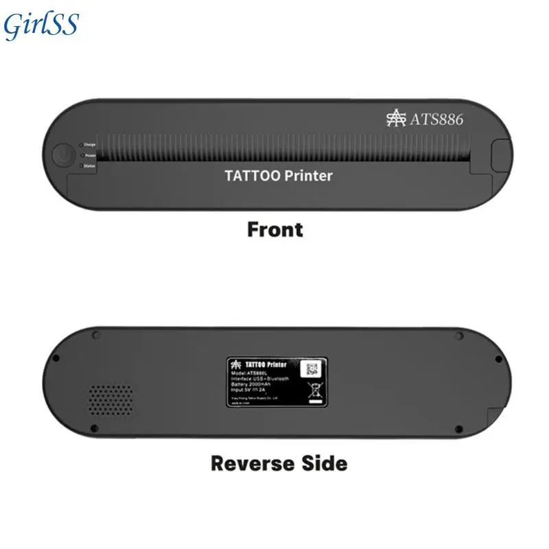 Professional Bluetooth-compatible Tattooed Transfer Printer Rechargeable Battery For Wireless Pattern Printing T4MB
