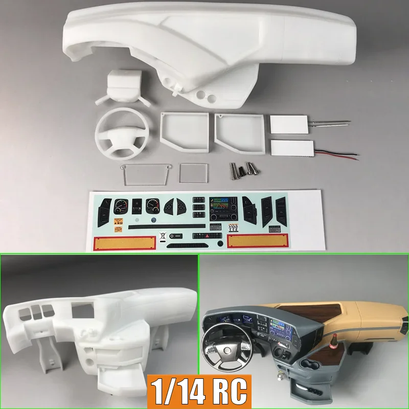 

Plastic Left/Right Peptide Interior Center Console 1/14 RC Truck Tamiya BENZ 3363 1851 ACTROS Model Car DIY Parts
