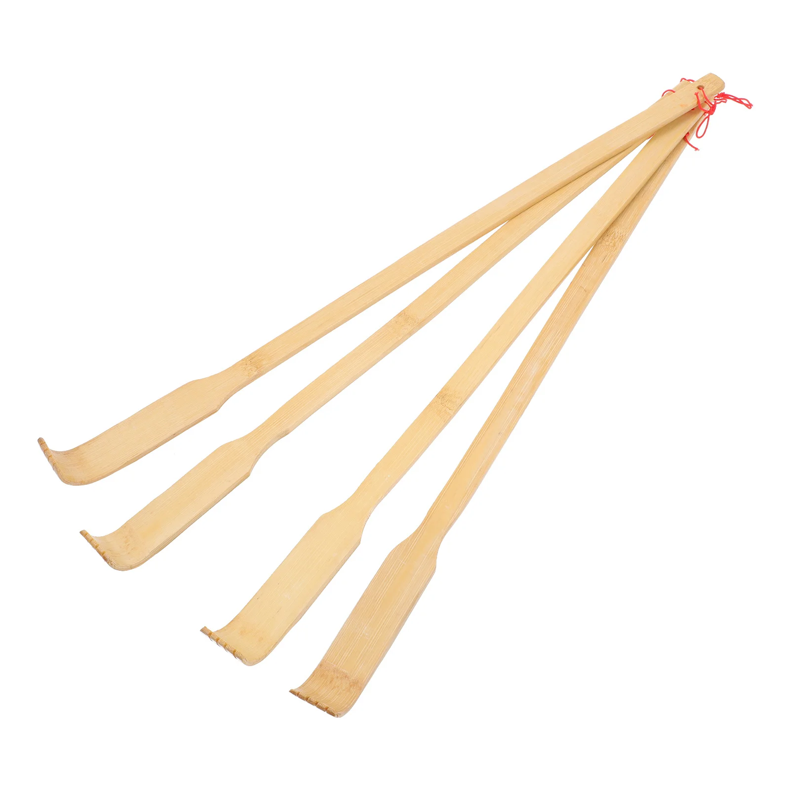 

4Pcs Portable Back Scratcher for Home Use Ergonomic Bamboo Itch Relief Device Handheld Self Massage Tool for Total Back Comfort