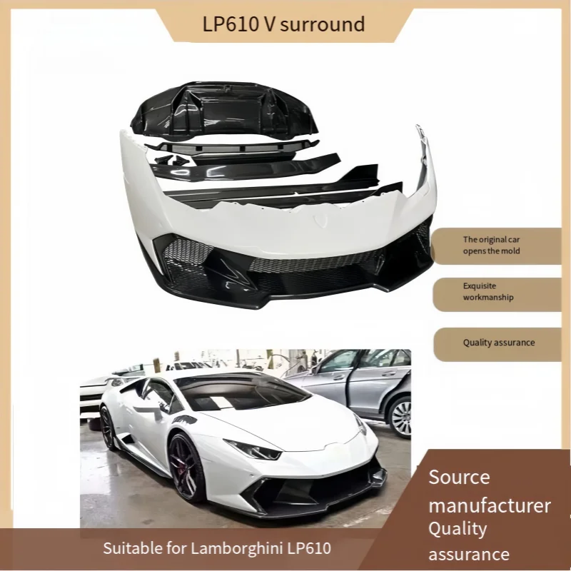 Kit de envoltura de fibra de carbono para el modelo 2020 de Lamborghini LP610 V, un kit de envoltura grande para la carrocería del automóvil.