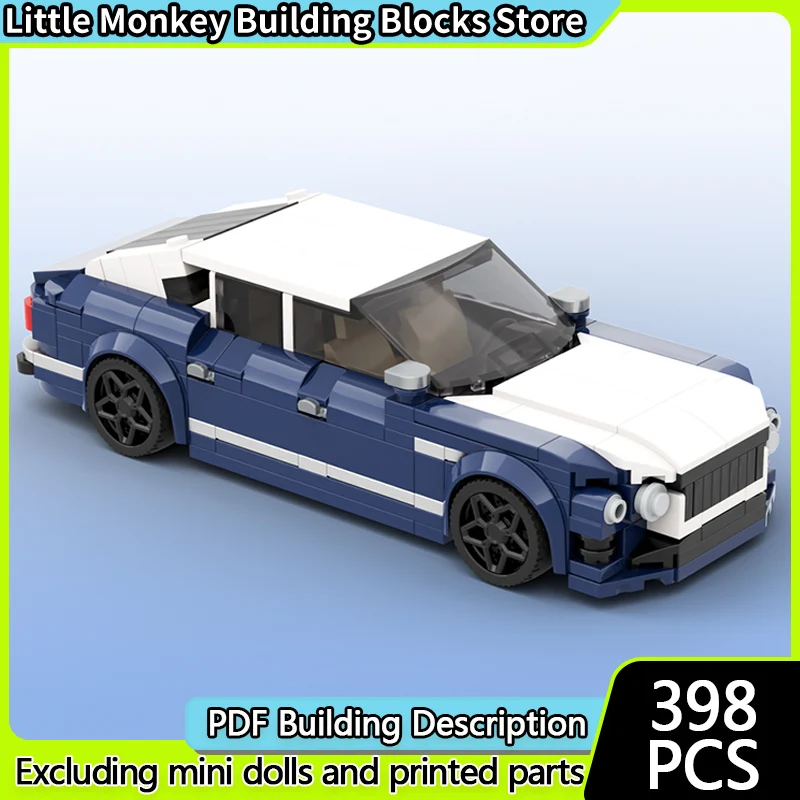 Speed Racing Car Model MOC Building Bricks Flying Spur Mulliner W12 Modular Technology Children Holiday Gifts Assemble Toys Suit